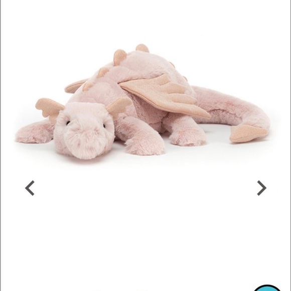 Jellycat Rose the Dragon - Picture 1 of 7